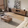 STILVORA Wohnzimmer-Set mit Stauraum,Couchtisch und TV-Ständer-Kombination mit Wellenmuster, (2-St) Bild 3
