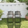 Relaxdays Antiker Gartenstuhl aus Metall 2er Set Bild 2