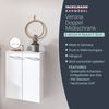 FACKELMANN VERONA Doppel Midischrank 60 cm breit, Weiß Hochglanz, mit Schublade Bild 2