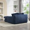 1-Sitzer Schlafsofa B 125 x T 155 x H 63 cm aus Cord in Navy Bild 4