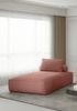 Sofa Set 2-teilig Sezlong und Sofa 3-Sitzer CELES in Stoff Scala Koralle Bild 4