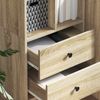 vidaXL Highboard mit Schubladen Sonoma-Eiche 45,5 x 34 x 127 cm 869364 Bild 4