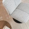 Bronx71 Sessel Moira drehbar melierter Stoff off-white/ schwarz Bild 4
