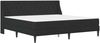 vidaXL Bettgestell mit Matratze mit Kopfteil Schwarz 180 x 200 cm Samt 3415243 Bild 3