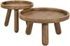 KAWOLA Couchtisch FLORA Set 2-tlg. Mangoholz braun 41 x 80 x 80 cm Bild 3