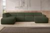 AX LIVING XXL Sofa U Form Didim Grün 378cm breit modern & großzügig L Bild 2