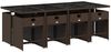 vidaXL 9-tlg. Garten-Essgruppe mit Kissen Braun Poly Rattan 3211101 Bild 3