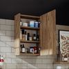 Roomart PUNTO Badmöbel - nur Spiegelschrank - H 60 x B 16 x T 40 cm • Eiche Bild 2