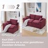 LVHOM Modulares Eckteil 1 St, Eckmodul mit Kissen, 1-Sitzer-Sofa aus Cordstoff, Frei kombinierbar, 101x102x84 cm Bild 3