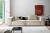 KAWOLA Sofa CARMO 3-Sitzer Feincord weiß 68 x 118 x 306 cm Bild 2