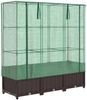 vidaXL Hochbeet mit Gewächshaus-Aufsatz Rattan-Optik 120x40x138 cm 4015801 Bild 2