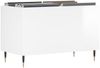 vidaXL Plattenschrank Hochglanz-Weiß 74,5x38x48 cm Holzwerkstoff 831718 Bild 3