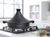 Aluguss Tajine Tagine Ø32cm Induktion Silikongriffe Gartopf Dampfgarer Bräter Schwarz Bild 5