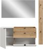 Garderoben-Set >Naro< in Weiß - 158x194x37cm (BxHxT) Bild 4