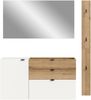 Garderoben-Set >Naro< in Weiß - 158x194x37cm (BxHxT) Bild 3