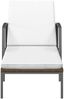 vidaXL Sonnenliegen 2 Stk. mit Tisch Poly Rattan Braun 317637 Bild 4