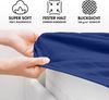 Jacobson Jersey Spannbettlaken Spannbetttuch Baumwolle Bettlaken (180x200-200x220 cm, Dunkelblau) Bild 3