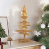 vidaXL Holz Weihnachtsbaum mit Ständer Braun 60 cm Massivholz Kiefer 42016697 Bild 3