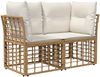 vidaXL Outdoor-Sofagarnitur Natur Polyester 3437492 Bild 3