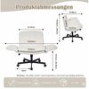 Leawin Drehstuhl Bürostuhl ergonomisch Schreibtischstuhl mit breitem Sitz, Mit Chenille-Bezug, 5-fach Armlehnen und 150 kg Tragkraft Bild 4