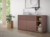 Sideboard >BREATHTAKER< 2 Türen, 2 Schübe, Terrakotta / Mauvella Eiche - 160x83,1x41,3 (BxHxT) Bild 2
