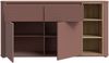 Sideboard >BREATHTAKER< 2 Türen, 2 Schübe, Terrakotta / Mauvella Eiche - 160x83,1x41,3 (BxHxT) Bild 3