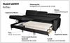 COTTA Ecksofa Sammy L-Form, mit Kopfteilverstellung, wahlweise mit Bettfunktion & Bettkasten Bild 4