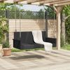 vidaXL Hängebank Schwarz 119x56x48 cm Poly Rattan 365625 Bild 3