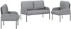 vidaXL Sofagarnituren 3 pcs Hellgrau 115 x 56 x 80 cm Sperrholz 3406208 Bild 2