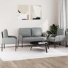 vidaXL Sofagarnituren 3 pcs Hellgrau 115 x 56 x 80 cm Sperrholz 3406208 Bild 3
