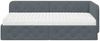 vidaXL Eckbettgestell Dunkelgrau 90 x 190 cm Samt 3394073 Bild 5