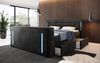 Boxspringbett Divaneo mit TV Lift und Stauraum (2 Schubladen) 180x200 Schwarz H4 (100kg+) Bild 2