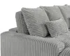 Vente-unique - CALAZO Sofa Samt Grau - B 170 cm x H 85 cm x L 232 cm Bild 5