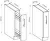 Unterschrank 15 Schrankauszug Stilo Weiß + Eiche Artisan Küchenzeile Küchenblock Küche Landhaus Bild 3