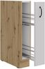 Unterschrank 15 Schrankauszug Stilo Weiß + Eiche Artisan Küchenzeile Küchenblock Küche Landhaus Bild 2