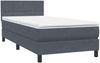 vidaXL Boxspringbett mit Matratze & LED Dunkelgrau 80x220 cm Samt 3316906 Bild 5