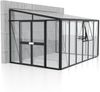 Vitavia Anlehn-Gewächshaus "Helena 10200", schwarz, 10,2 m²,3 mm ESG, 10 mm HKP Bild 2