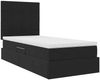 vidaXL Aufbewahrungsbett mit Matratze Schwarz 90 x 190 cm Samt 3371999 Bild 5