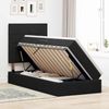 vidaXL Aufbewahrungsbett mit Matratze Schwarz 90 x 190 cm Samt 3371999 Bild 4