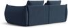 Micadoni Sofa Bloom 3-Sitzer Strukturierter Stoff Dunkelblau Bild 3
