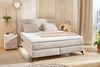 Boxspringbett 160x200 cm H3+H4 Federkernmatratzen Bonell Topper Chenille Beige Bild 2