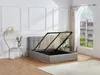 Vente-unique - MAZIRI Bett Stoff Grau - B 218 cm x H 97 cm x L 173 cm Bild 2