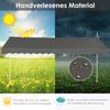 350cm Breit Klemmmarkise ohne Bohren UV-beständige Balkonmarkise Höhenverstellbare Markise Grau Bild 5
