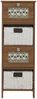 Mendler Kommode Schubladenschrank ´HWC-O75´4 Schubfächer, 2 Korbschubladen, MDF aus Paulownia-Holz & melaminbeschichtet, Braun, 82x30x30cm Bild 5