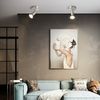 ZMH LED Deckenstrahler 1 Flammig Wand - Deckenleuchte Modern Deckenlampe GU10 Deckenspot Schwenkbar 330°Drehbar Wandstrahler Spot Edelstahl Decke Wohnzimmer Schlafzimmer Ohne Leuchtmittel Bild 4