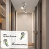 ZMH LED Deckenstrahler 1 Flammig Wand - Deckenleuchte Modern Deckenlampe GU10 Deckenspot Schwenkbar 330°Drehbar Wandstrahler Spot Edelstahl Decke Wohnzimmer Schlafzimmer Ohne Leuchtmittel Bild 2