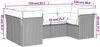 vidaXL 6-tlg. Garten-Sofagarnitur mit Kissen Beige Poly Rattan 3249948 Bild 3