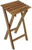 Spetebo Beistelltisch Klapphocker - YAKIMA - Eukalyptus FSC (Packung, 1-St, Klapphocker), Holzhocker klappbar aus Eukalyptus ca. 62x29 cm Bild 2
