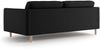 Micadoni Sofa Eden 4-Sitzer Samt Schwarz Bild 3