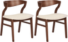 Esszimmerstuhl 2er Set MAROA Holz Helles Beige Bild 4